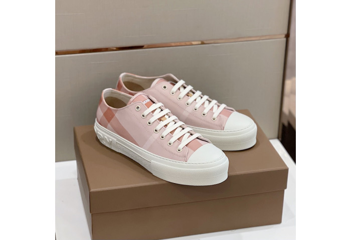 Bur*berry Vintage Check Cotton Sneakers