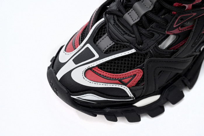 belanciaga Track 2 Sneaker Military Black White Red 568614 W2GN3 6000