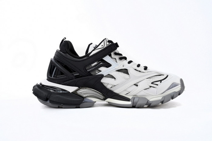 belanciaga Track 2 Sneaker Black And White 568614 W2GN3 1090