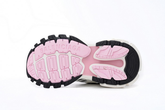 belanciaga Track 2 Sneaker Pink White 568615 W3AE2 5291