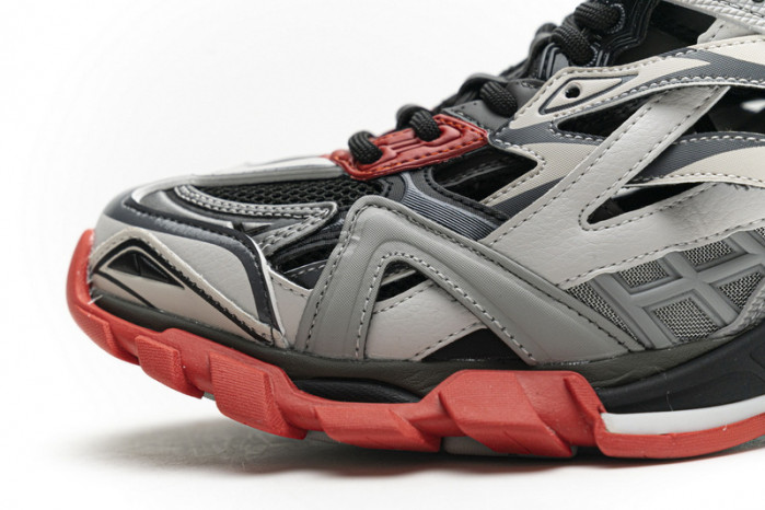 belanciaga Track 2 Sneaker Grey Red 570391 W2GN3 1003