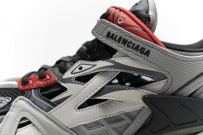 belanciaga Track 2 Sneaker Grey Red 570391 W2GN3 1003