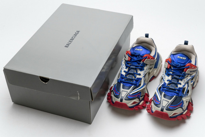 belanciaga Track 2 Sneaker Beige Blue 570391 W2GN2 8570