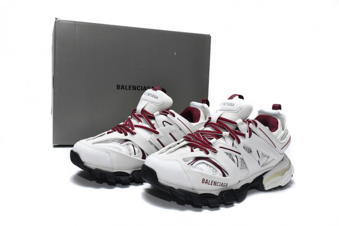 belanciaga Tess S. White Claret Red 542436 W1JH 1915