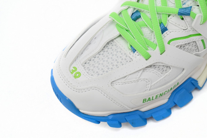 belanciaga Tess S.Green, White, and Blue 542436 W2BC3 0285