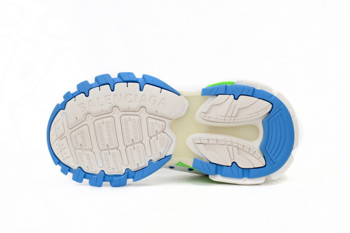 belanciaga Tess S.Green, White, and Blue 542436 W2BC3 0285