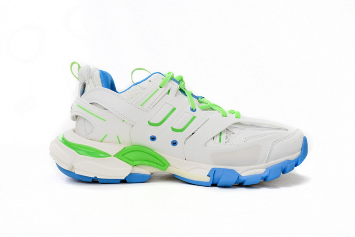 belanciaga Tess S.Green, White, and Blue 542436 W2BC3 0285