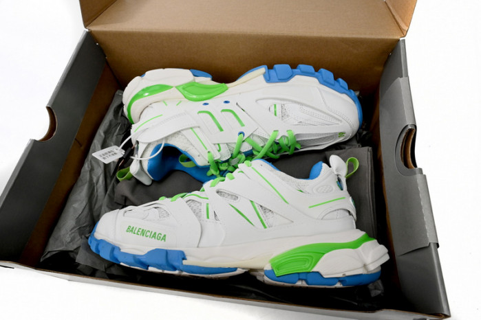 belanciaga Tess S.Green, White, and Blue 542436 W2BC3 0285