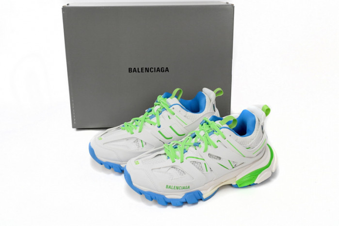 belanciaga Tess S.Green, White, and Blue 542436 W2BC3 0285