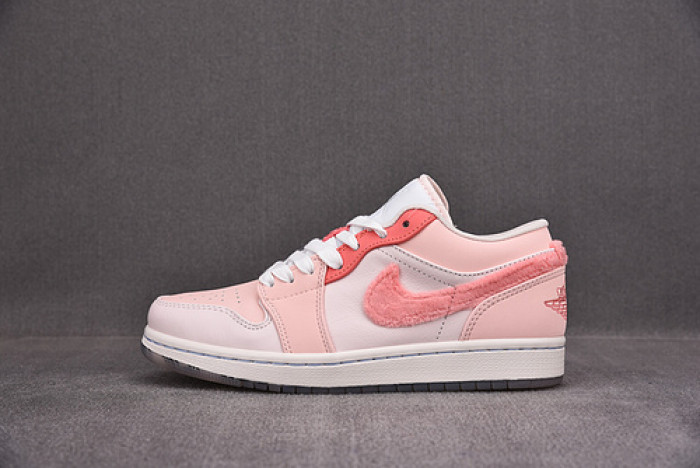 air jordan 1 low white pink grey dm5443-666